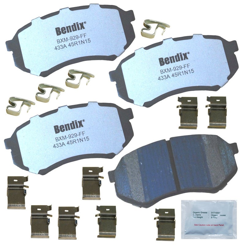 بنديكس وسادات الفرامل Bendix Fleet Metlok MKD433AFM لميتسوبيشي فوسو FE 1995-1990، FE-HD 1999-1996، FE-HD 2002، تويوتا تاكوما 2004-1995 - Image 1